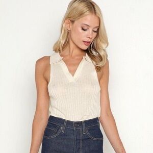 ROLLA'S Amanda knit tank in Salt